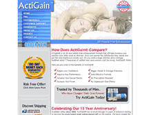 Tablet Screenshot of actigain.com